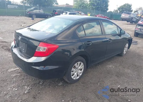 2012 Honda Civic Lx z USA, uszkodzony, nr VIN 19XFB2F58CE010614